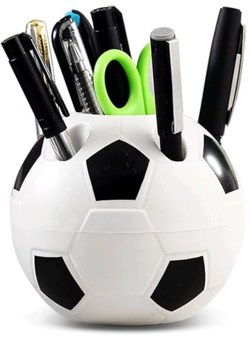 MUNSKT Soporte para bolígrafo de fútbol para estudiantes, decoración de sala de fútbol