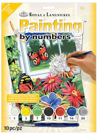 Royal & Langnickel Painting by Numbers A4 Size Butterflies Designed Painting Set