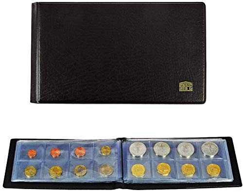 SAFE 763 myntalbum – myntalbum väskor myntalbum mini med 10 sidor för 80 mynt upp till 38 mm