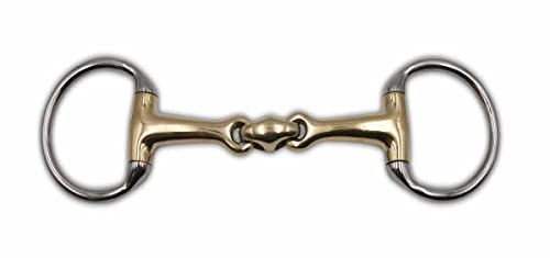 AMKA Olive Head Bit Double Broken Solid Argentan Olive Head Pony Thickness 12mm Rings 50mm