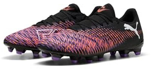 PUMA Unisex Future 8 Play FG/AG Fussballschuh, Black White-Glowing RED, 43 EU