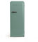 CREATE / RETRO FRIDGE 150 SCHWARZ/Kühlschrank mit Gefrierfach 281L in Salbeigrün, Griff Schwarz / 102W, niedriger Energieverbrauch, 150cm, 3 Ablagen, Temperaturregelung,60x60x150cm