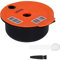 Wiederverwendbarer Kaffeekapsel-Filterbecher mit Löffel und Bürste, Nachfüllbarer Kaffeefilter für Tas Maker (Orange 180ML)