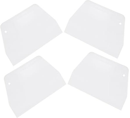 Garneck 4Pezzi Raschietto per Torte per Decorazione Torte Utensili per Lisciare Fondente e Crema Strumenti Professionali per Te Resistente