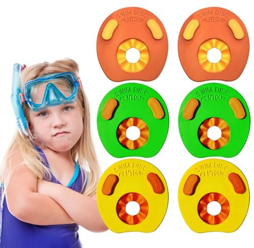 Arm Float Discs – EVA Foam | Kids Swim Float Ring Water Aerobics Cuffs | Arm Sleeves For Swimming Training Pool Safety Water Play And Daily Aquatic Exercise Use