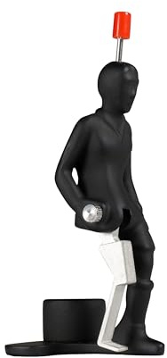 TIPP-KICK Pro-Kicker Allround I Original Player for Large and Small I Fun with the Football Figure for Any Game I Accessories I Black