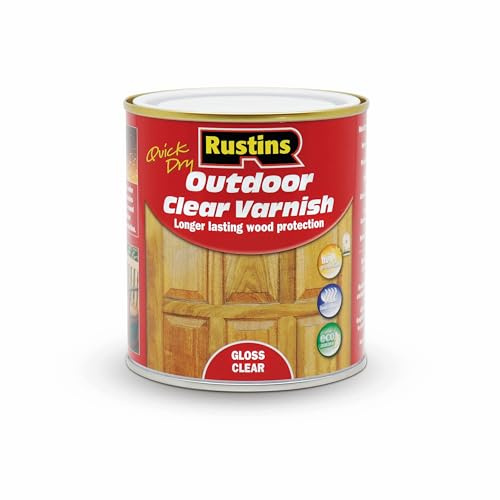 Rustins Quick Dry Outdoor Clear Varnish 500 ml Gloss