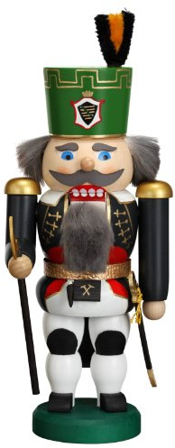 Nötknäpparen Bergmeister, 20 cm hög, original Erzgebirge av Seiffener Volkskunst SV 11457