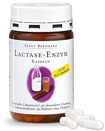 Sanct Bernhard Lactase-Enzym-Kapseln 12.000 FCC-Einheiten
