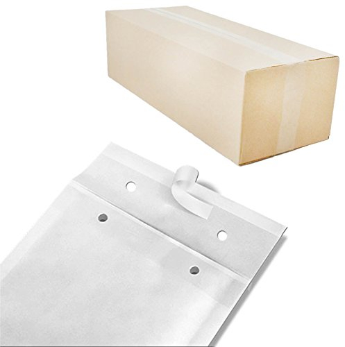 verpacking Luftpolstertaschen Versandtaschen Luftpolsterumschlag G7, Innenmaß 230 x 340 mm (Außenmaß 250 x 350 mm) Weiß Polsterumschläge selbstklebend geeignet für DIN A4+ C4 (100 Stück)