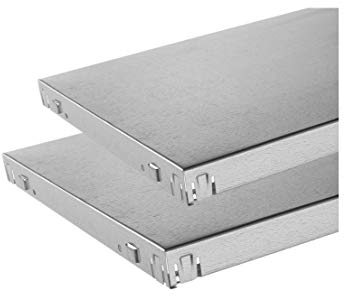 SCHULTE REGALWELT REGALE FÜR DIE EWIGKEIT Zusatzböden verzinkt, 2er Set Stecksystem Ersatzböden 120x50 cm, Traglast bis zu 85 Kg je Boden
