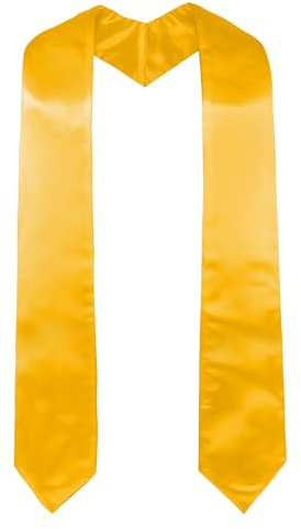 GraduatePro Graduation Stole Choral Clergy Sash For School/Church Ceremony 60 Long Gold