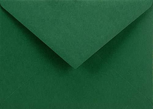 Netuno 25 Briefumschläge Dunkel-Grün DIN C6 114 x 162 mm 115g Sirio Color Foglia Papier Umschläge für Hochzeit Geburtstag Taufe Weihnachten Einladungskarten Geburtstagskarten Weihnachtskarten