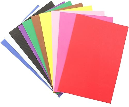 Milisten 10 stücke schaumplatten Eva foamie blätter Papier Bunte Schwamm Handwerk Schaum für DIY Scrapbooking Kunst klassenzimmer Partei liefert a4 größe
