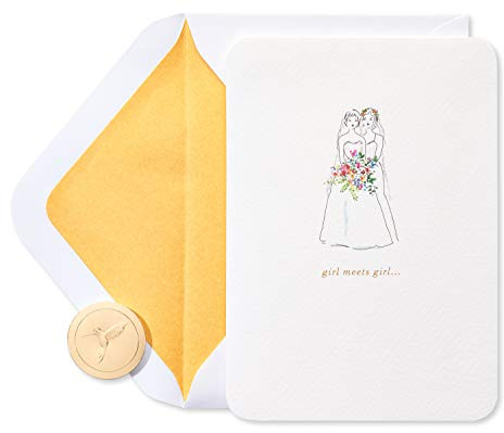 Papyrus LGBTQIA+ Wedding Card for Brides (Happily Ever After)