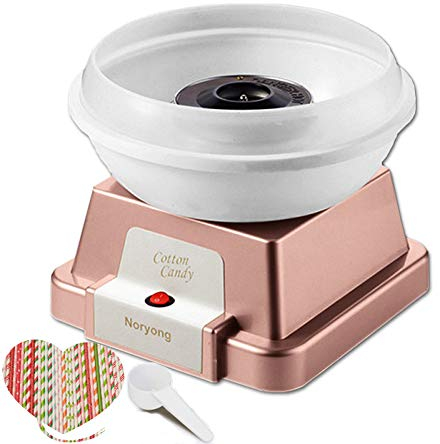 La machine à guimauve peut faire des bonbons durs, des bonbons sans sucre, des machines à guimauves pour les fêtes de famille, les fêtes d'anniversaire - comprend 50 cornets de bonbons et cuillères