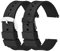 Cobee 2 Stück Silikon Uhrenarmbänder Schnell lösbare Wasserdichte Weiche Uhrenarmbänder mit Schwarzer Oder Silberner Edelstahlschnalle, Kompatibel mit Smart Watch Sportuhren Armbändern (22mm)