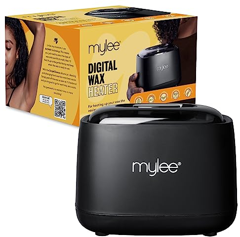 Digitaler Wachserhitzer mit Silikonbehälter für hartes und weiches Cremewachs, hochwertige Haarentfernung, Enthaarungswachsschmelzer, digitale Temperaturregelung, Wachswärmer