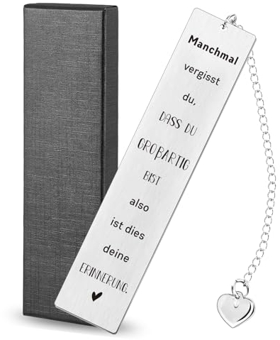 Sugeru Metall Lesezeichen, Personalisiertes Inspirierendes Dankeschön Bookmark mit Anhänger, Glücksbringer für Frauen und Freunde - Weihnachts- und Geburtstagsgeschenk