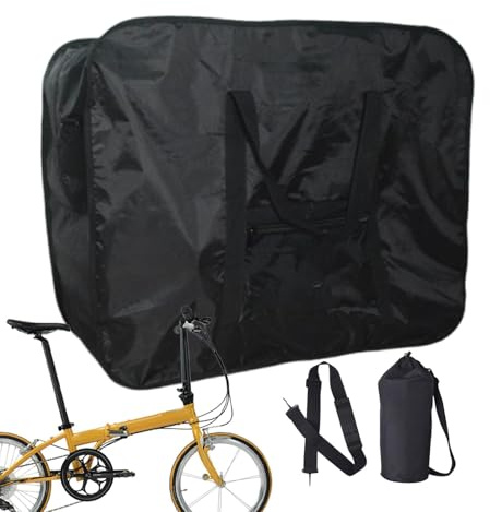 scyca Sacoche de vélo pliable - Sac de voyage - Valise de transport pour vélo - Boîte de rangement pliable et stable pour l'expédition, les voyages