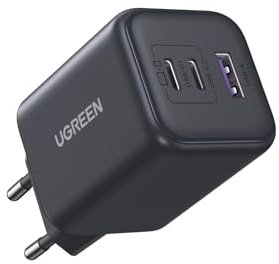 UGREEN 45W Chargeur USB C Rapide iPhone 3 Ports GaN Prise Secteur Compatible avec iPhone 17 Pro Max Air 16 15 14 13 12 11 Plus Pixel 9 8 Pro 7a Galaxy S25 S24 S23 Ultra A56 A16 A06 iPad MacBook Air