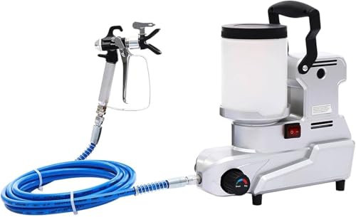 Spruzzatore Di Vernice Airless Ad Alta Pressione, Spruzzatore Di Vernice a Emulsione Da 1600 W, Spruzzatore Airless per Vernici Al Lattice a Base D'acqua Con Tubo Flessibile Da 16,4 Piedi, 120 Mpa