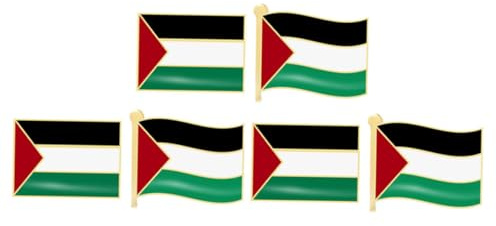 HORIALENCE 6 Broches De La Bandera Palestina Pin De Solapa Para Traje Y Chaqueta Accesorios Para Hombre Con Diseño Metálico Decorativo
