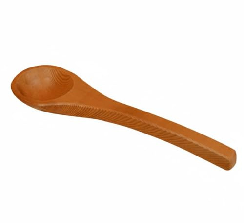 KiBcsLic Cazo de Agua para Sauna Resistente Al Alta Temperatura y la Humedad Cuchara de Madera con Mango Largo Estilo Nórdico para Spa, Cedro