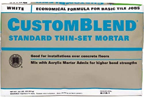 Custom Building Products CBTSW50 50 Lb White Custom Blend Thin-Set Mortar