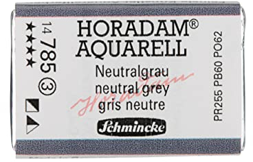 Schmincke – HORADAM® AQUARELL - feinste Künstler-Aquarellfarben, 785 Neutralgrau, 14 785 043, 1/1 Näpfchen