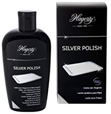 Hagerty Silver Polish 250 ml, pulitore efficace per argento e metalli placcati in argento, effetto immediato per vasi, cornici, accessori, oggetti d'arredo