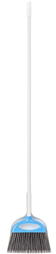 Amazon Basics Kehrschaufel- und Besen-Set, Blau/Weiß