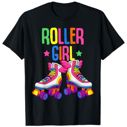 Roller Girl Pattini a rotelle Ragazze Che pattinano Maglietta