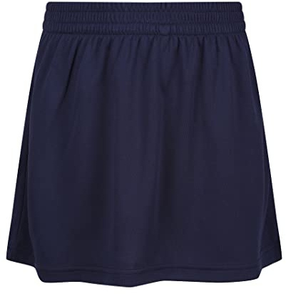 Trutex Girls Navy Blue School Skort – Elasticated Waist Skirt with Built-in Shorts, PE Kit School Uniform for Junior & Senior Girls – Ages 3-4