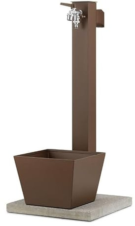 BELFER FONTAINE À COLONNE AVEC BASE, BAISON ET PORTAGOMME 42/QRRV