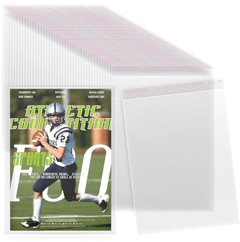 Feifeiya 80 Pcs Magazine Sleeves for Collectors Clear Magazine Protectors