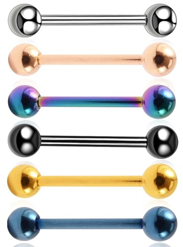 QttvbTna Pregnancy Belly Bar Retainer Belly Bar Belly Button Piercing (14mm)