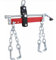 TSX TOOL Livellatore motore per gru 680 kg - Bilanciatore di carico con manovella e catene rinforzate - Ideale per officina meccanica e assemblaggio di motori