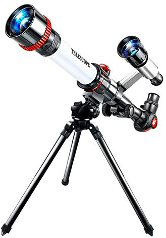 Vuxna Barn Monokulärt Teleskop Golvstående 50mm Refraktor med Sökarkikare och Stativ Astronomiskt Teleskop Bästa Bärbara