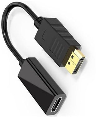 Convertitore HDMI 1080P 60Hz DisplayPort a HDMI Adattatore audio chiaro Sincronizzazione video Plug & Play per PC e laptop