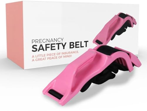 LeKuni - Arnés para cinturón de embarazo, extensión para cinturón de seguridad de coche para mujer embarazada, protector de hombro universal para coche, un accesorio indispensable para las futuras
