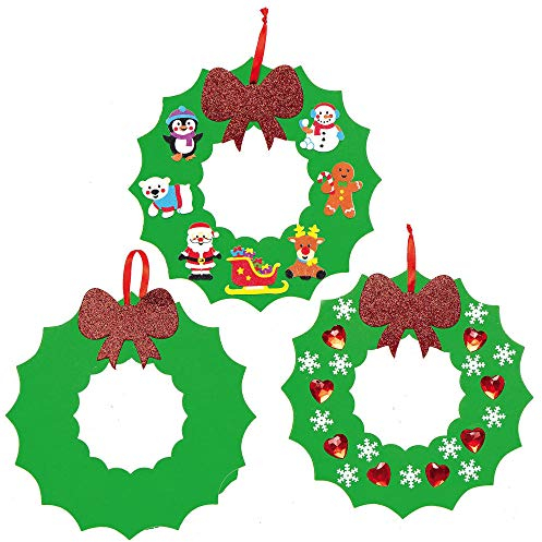 Baker Ross AX501 Wreath Foam Blanks - Pack of 10, Wreath Base Great Wreath Making Supplies and Wreaths Craft Kits for Kids