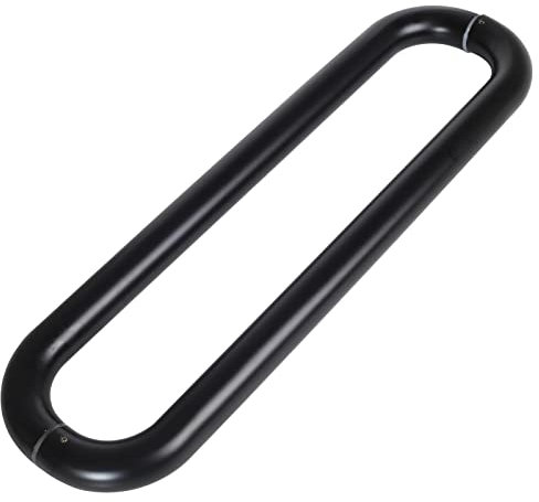 Set di maniglie per porta rotonda in acciaio inossidabile, maniglia per porta in vetro moderno pesante per doccia per hotel, corridoio, doccia, 40,6 cm, 61 cm, 81,3 cm, 119,4 cm, barra scorrevole