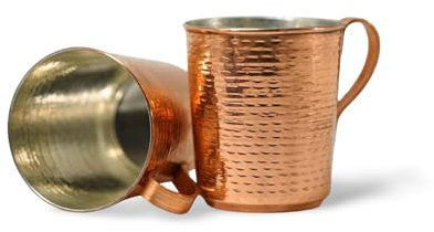 Handgefertigte Kupferbecher- 99% reines Kupfer