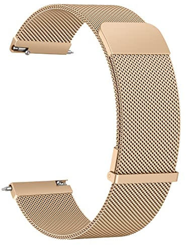 AK Klockarmband, 20 mm, 22 mm, för smartklocka, universell smartklocka, metall, stål, nät, snabbfrigörande ersättningsband för män och kvinnor