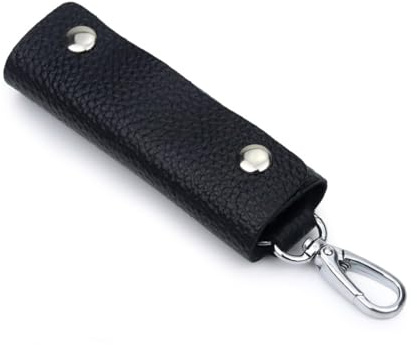 JEYORZY 1 pcs Pochette Porte-Clés, Etuis Porte-Clé Cuir, Étui Porte-clés Voiture avec Crochet et Porte-Clés, Unisexe Créatif Etuis Porte-Clés Homme Femme, Portable Pochette à Clés en PU Cuir Voiture