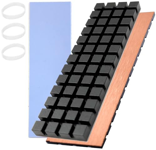 Hodyludy M.2 Kühlkörper 70×20×3mm Kupfer mit Graphen-Beschichtung 2280 SSD
