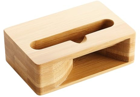 Amplificador de soporte para teléfono - Soporte de altavoz acústico de madera para teléfonos inteligentes | Amplificador de sonido móvil portátil con diseño retro, base estable para configuración de e