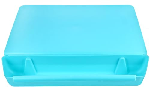 Healifty Planche à Découper Bleue avec Fente Planche à Hacher Compacte en Matériau Sûr Légère et Portable Cuisine Intérieure et Activités Extérieures comme Camping et Voyages