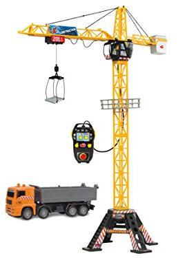 Dickie Toys 48 Mega Crane and Truck Vehicle and Playset